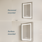 26x20 inch(Left Door) bathroom medicine cabinet with LED mirror