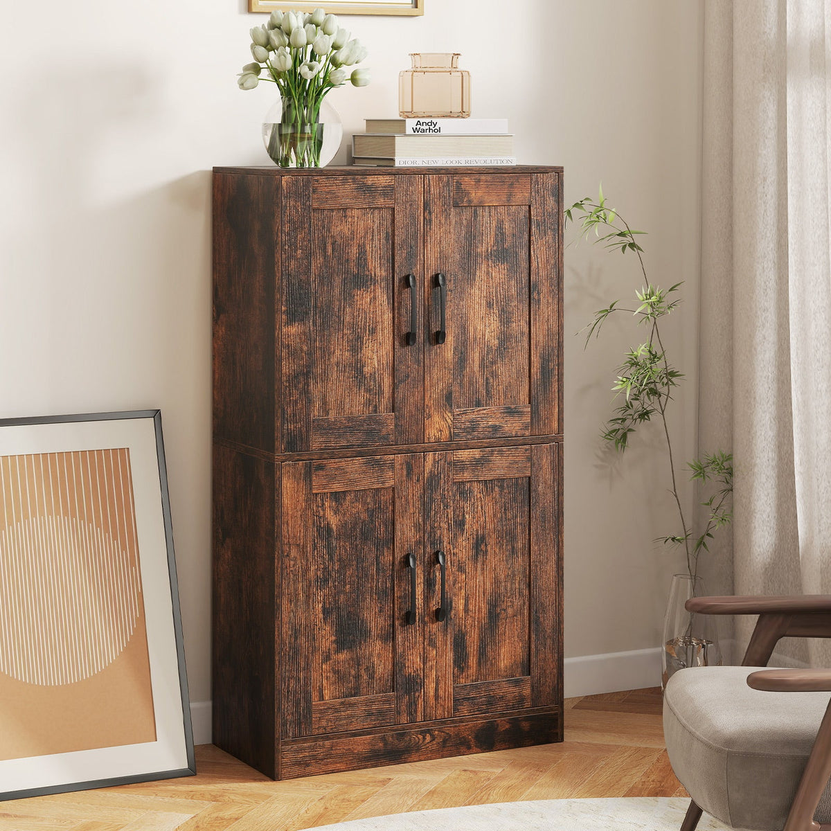 Bathroom Cabinet 43.5 inch Storage Cabinet