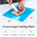 Flexible Cutting Board Mats with Food Icons