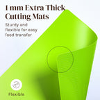 Flexible Cutting Board Mats with Food Icons