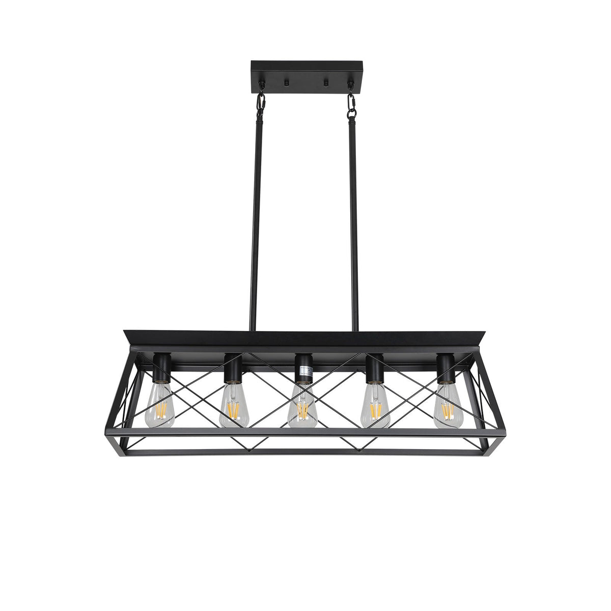 5-light farmhouse pendant light