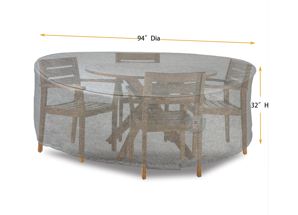 Premium Heavy-Duty Round Dining Set Cover