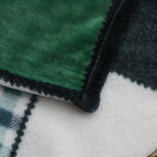 Tache Forest Green Plaid Flannel Throw Blanket