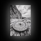 Compass On Cliff