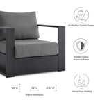 Tahoe Outdoor Patio Aluminum Armchair