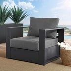 Tahoe Outdoor Patio Aluminum Armchair