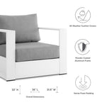 Tahoe Outdoor Patio Aluminum Armchair