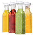 4 Pack 50Oz Water Carafes with Flip Top Lids Square Juice Containers