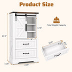 Farmhouse Bathroom Floor Cabinet