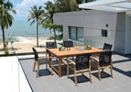 Leyland Lot Table and Fortuna Arm Chairs Dining set