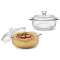 Set of 2 - 1-Quart Glass Dutch Oven