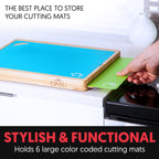Ginsu Bamboo Cutting Board Set with 6 Mats