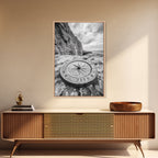 Compass On Cliff