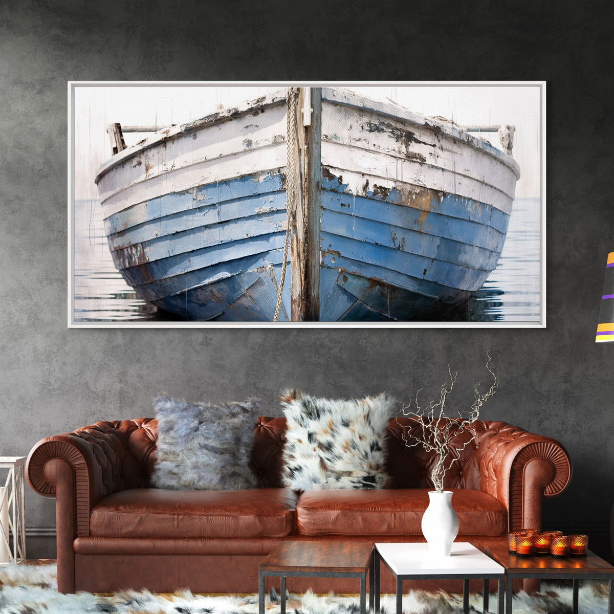 Old Wooden Ship Nautical Decor