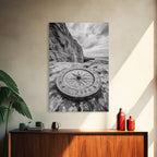 Compass On Cliff