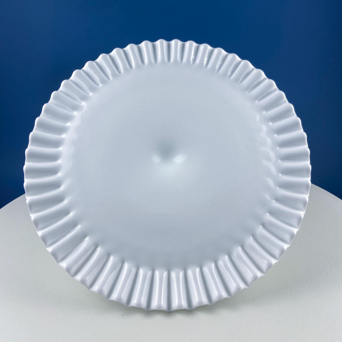Vintage Hobnail Milk Glass Cake Stand