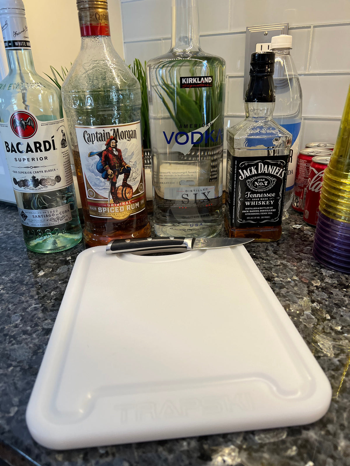 TRAPSKI Premium 1/2 Inch Thick HDPE Cutting Boards