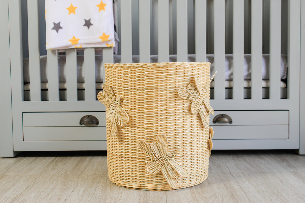 Flutter Wing Hamper Rattan Basket