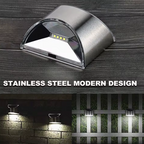 LED Dock & Deck Side Mount Lights - Solar Powered Light (2-Pack)