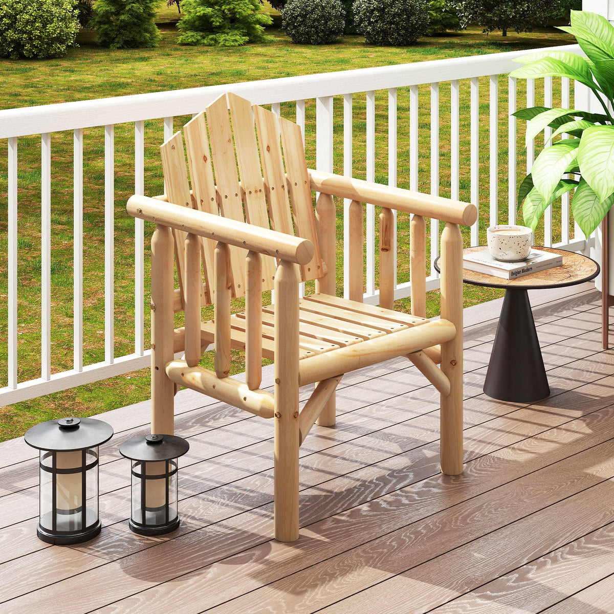 Outdoor Wood Armchair