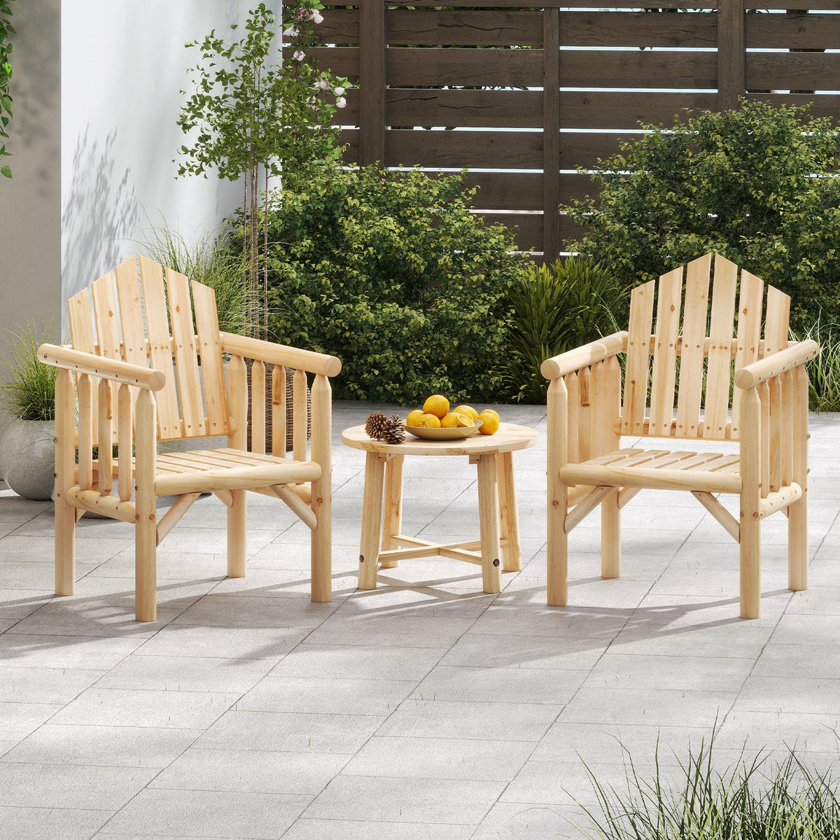 Outdoor Wood Armchair