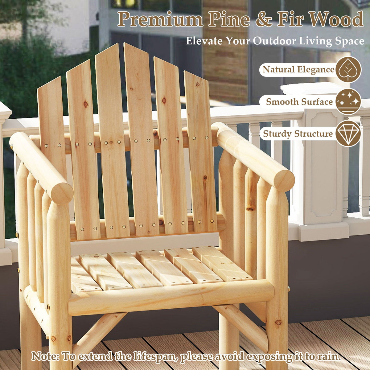 Outdoor Wood Armchair
