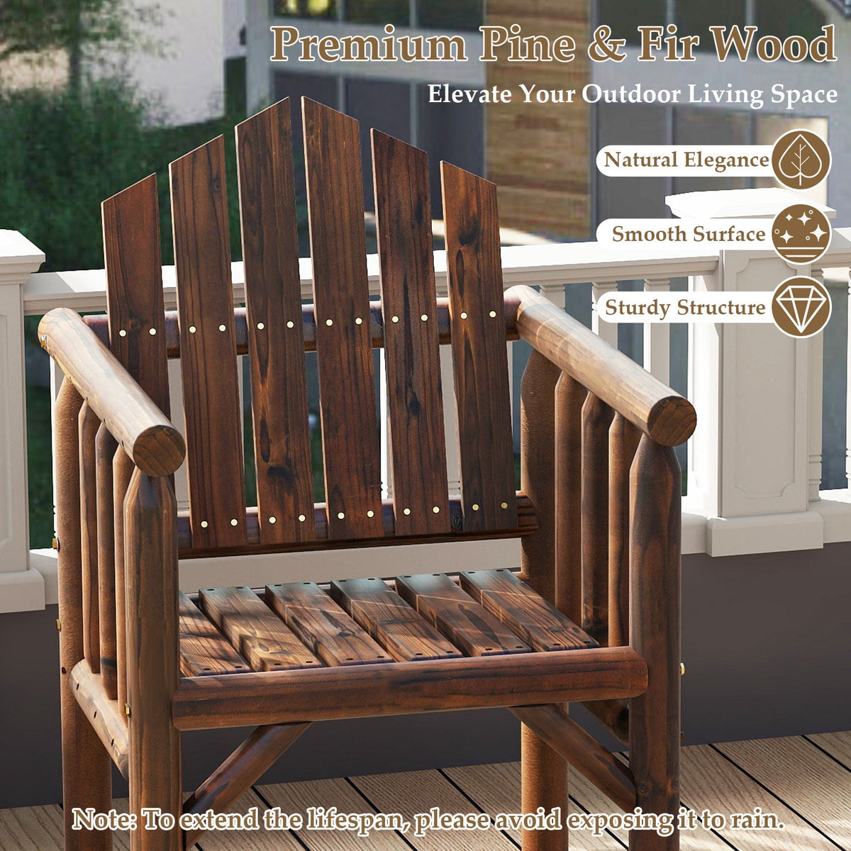 Outdoor Wood Armchair