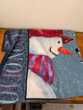 Snowman Fleece Throw