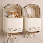 ㉤Kitchen Utensil Organizer Wall Mounted Cutlery Holder