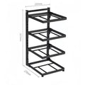 4-Tier Adjustable Pot Storage Rack Under-Sink/Countertop