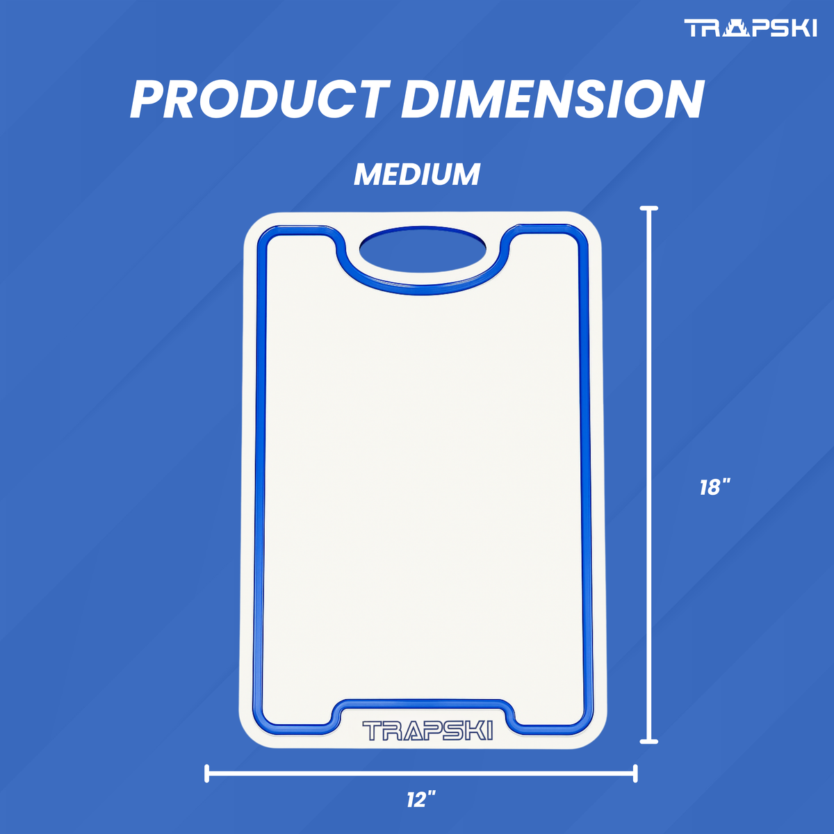 TRAPSKI Premium 1/2 Inch Thick HDPE Cutting Boards