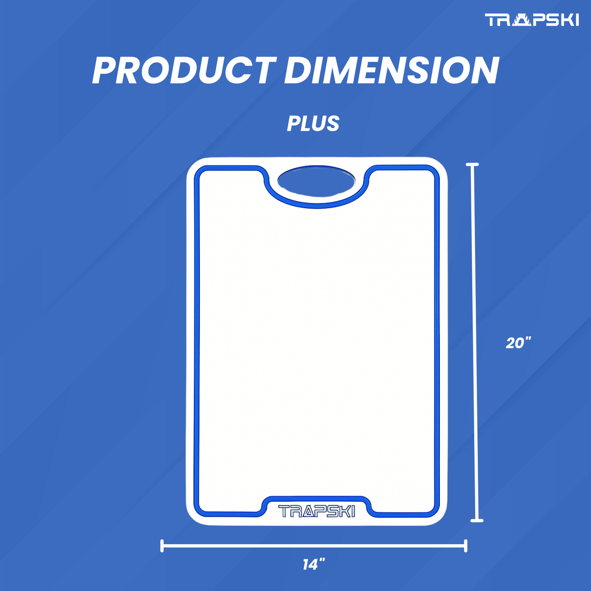 TRAPSKI Premium 1/2 Inch Thick HDPE Cutting Boards