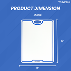 TRAPSKI Premium 1/2 Inch Thick HDPE Cutting Boards