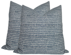 Saqqara Pillow Cover in Atlantic Blue