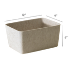 The Sculpted Bin - Wide with Lid | Set of 3