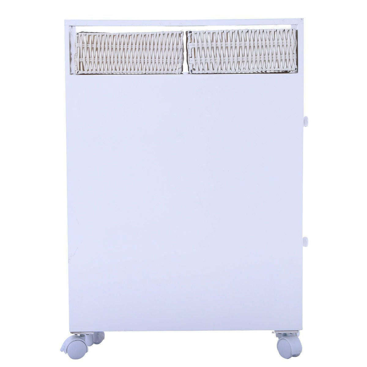 White Bathroom Storage Floor Cabinet