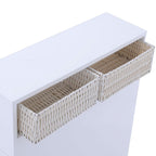 White Bathroom Storage Floor Cabinet