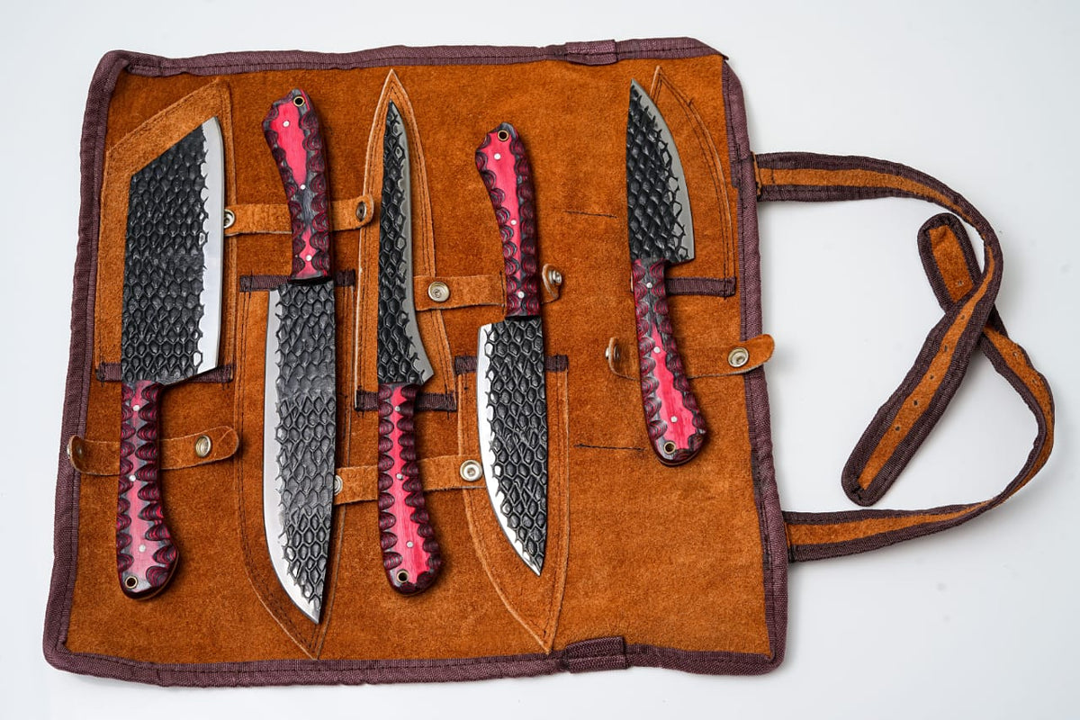 5-Piece Hand-Forged Kitchen Knife Set