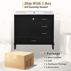 Modern Bathroom Cabinet With Sink Combo Set