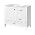 Modern Bathroom Cabinet With Sink Combo Set