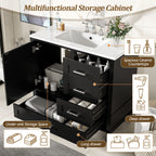 Modern Bathroom Cabinet With Sink Combo Set