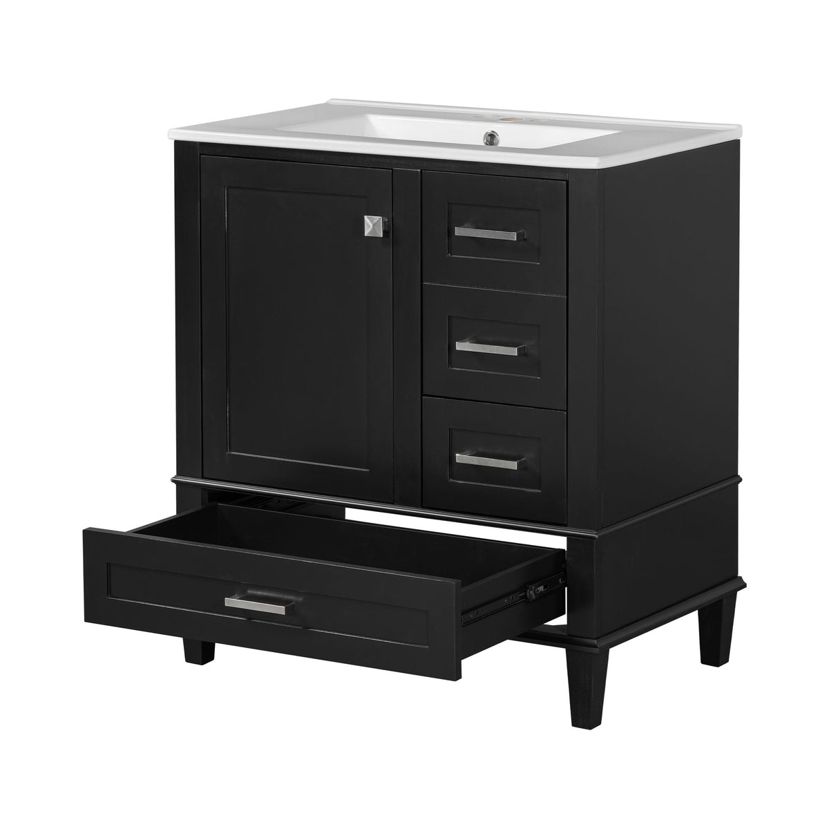 Modern Bathroom Cabinet With Sink Combo Set