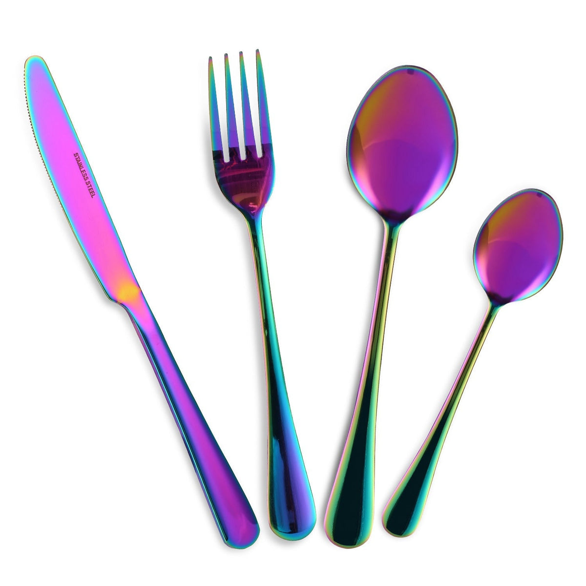 4-Piece Flatware Set Stainless Steel Silverware