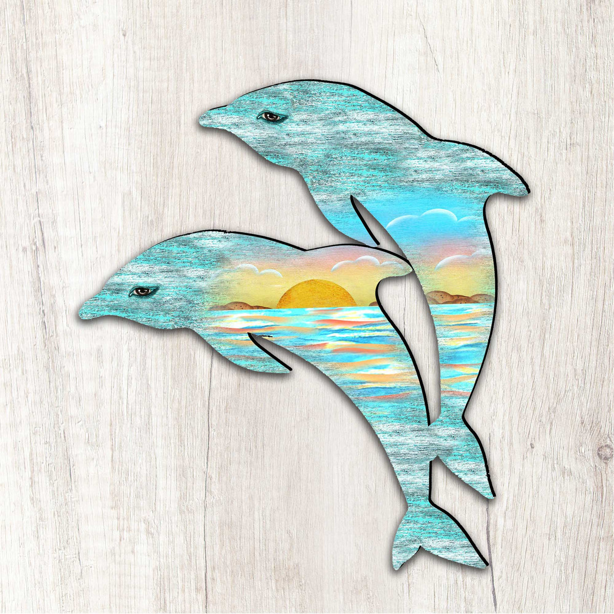 Dolphins Decorative Coastal Door Decor