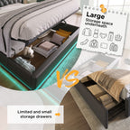 Upholstered Bed, Hydraulic Storage Bed (Without Mattress)