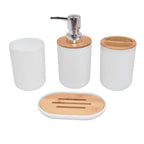Bamboo Bathroom Accessories Set