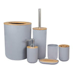 Bamboo Bathroom Accessories Set
