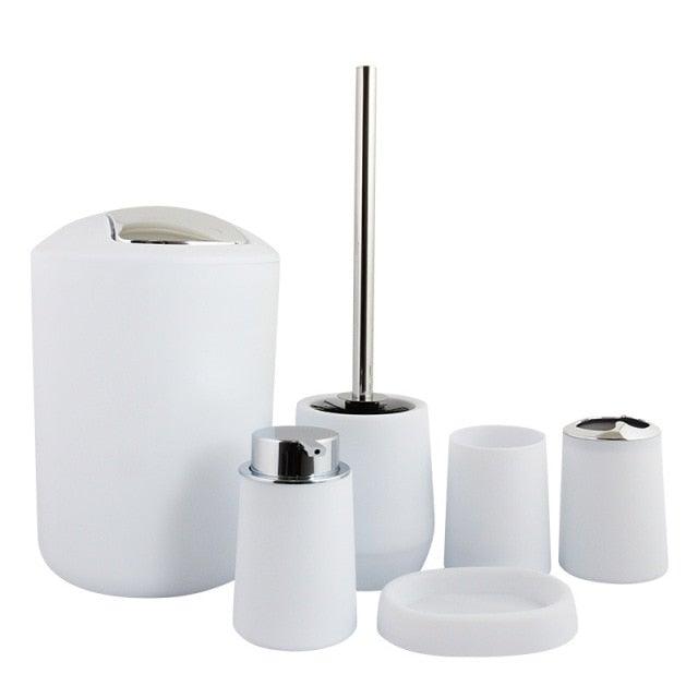 Bamboo Bathroom Accessories Set