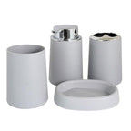 Bamboo Bathroom Accessories Set