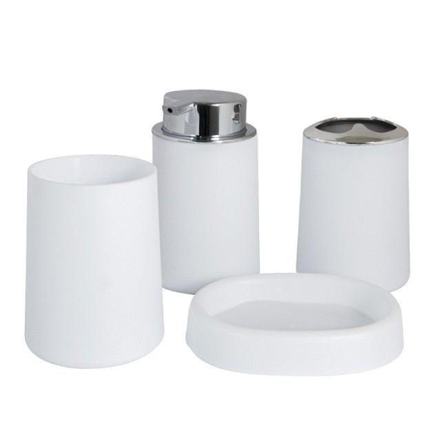 Bamboo Bathroom Accessories Set